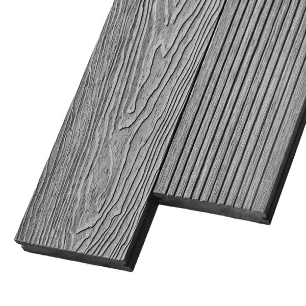 Композитная террасная доска из ДПК, декинг, палубная доска Deckson Pinea 3D 140х20 мм цвет серый